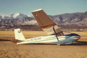 Aircraft #2 - Schweizer SGS 2-33A N7538, first flown 23 Jul 1973 from the USAF Academy airfield, CO (KAFF)