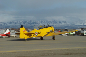 Aircraft #65 - Canadian Harvard MK IV N421QB, first flown 2 Apr 2008 from Anchorage, AK (PANC) with Robert ‘Cricket’ Renner