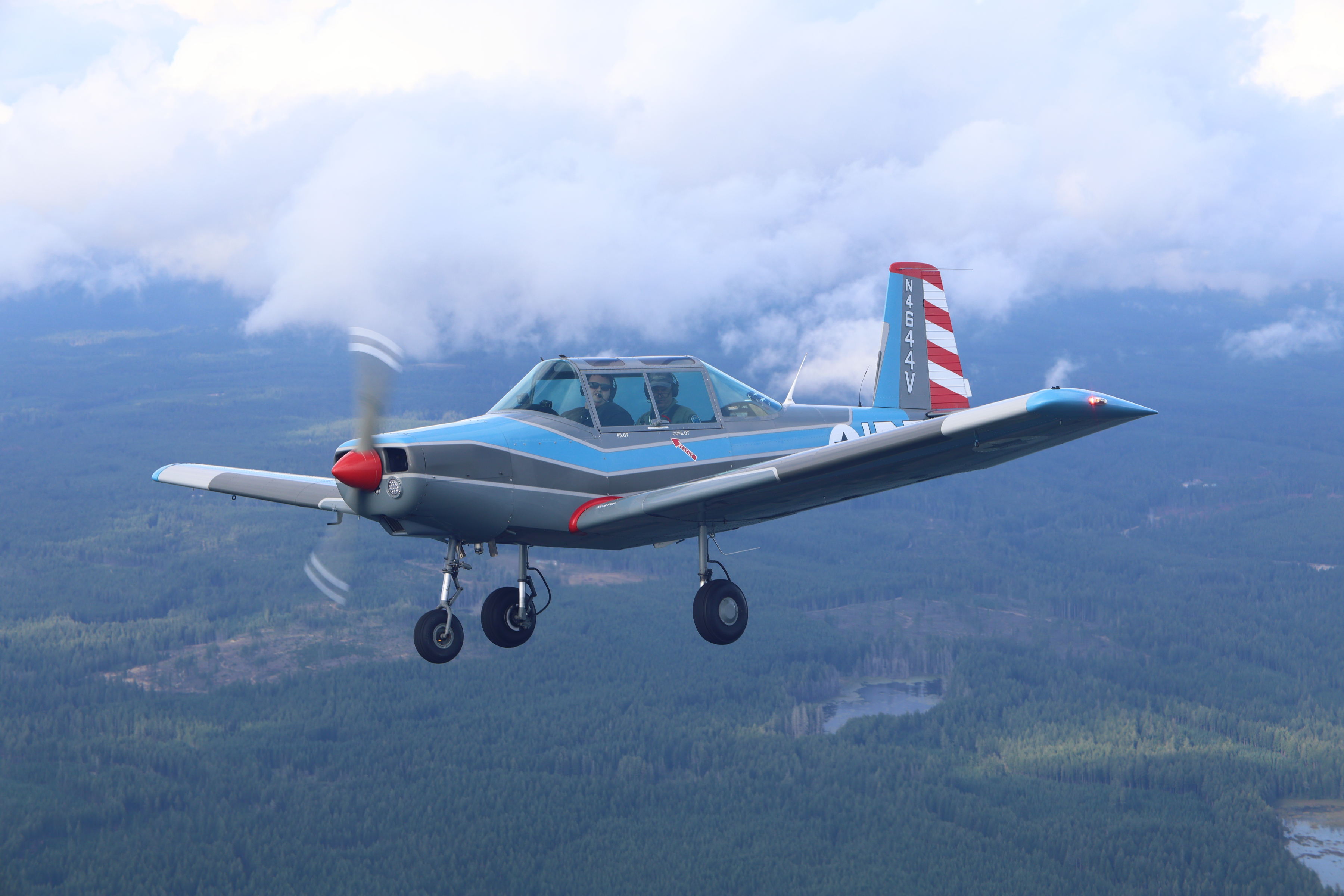 Aircraft #111 - Varga Kachina N4644V, first flown 28 Jun 2025 from Bremerton, WA (KPWT) with owner Trent Hendricks.