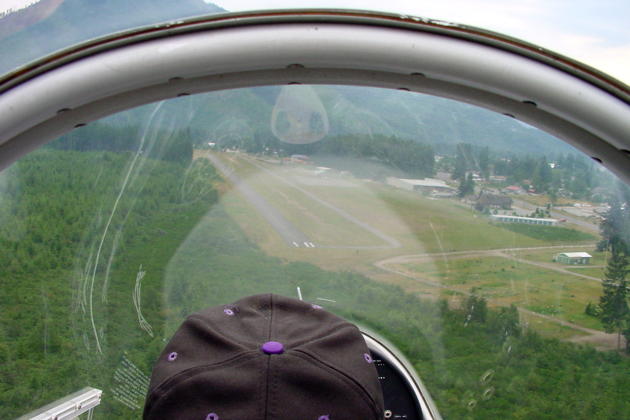 On final with Don Banford for runway 10 at Darrington.