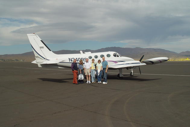 The Cessna 340 team at Reno Stead - Michael, Diana, Doug, Ann, Ma and me.