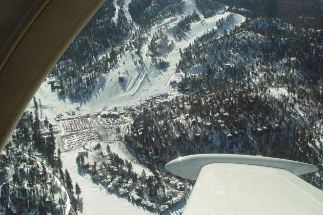 Big Bear ski area from the Bonanza.