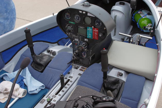 The impressive and roomy Taurus cockpit.
