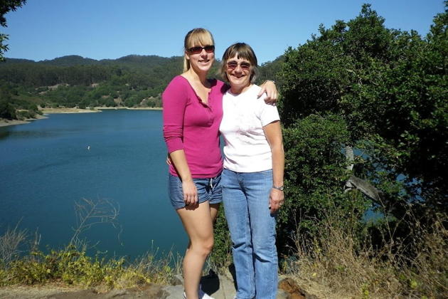 Ma and Theresa at Lake Chabot.