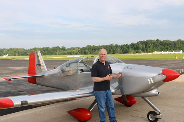 After landing back at the Spirit of St Louis airport. Can I have this RV-6? Photo by Tom 'Mikey' Isenberg.