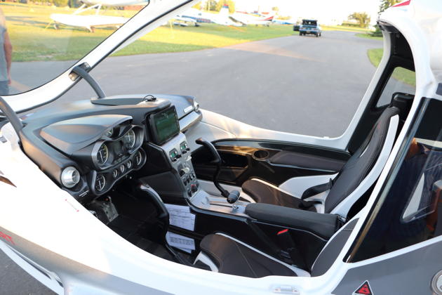 The cockpit of the first production Icon A-5.