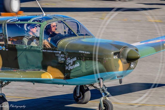 Taxiing in with Vic Norris in the IAR 823 at VAW. Photo by and courtesy of David G. Schultz.