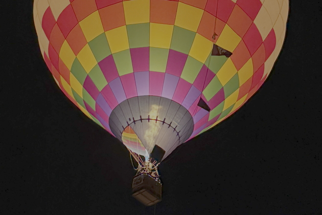 'Dreams Fulfilled' at Dawn Patrol at Albuquerque's Balloon Fiesta Park. My photo.