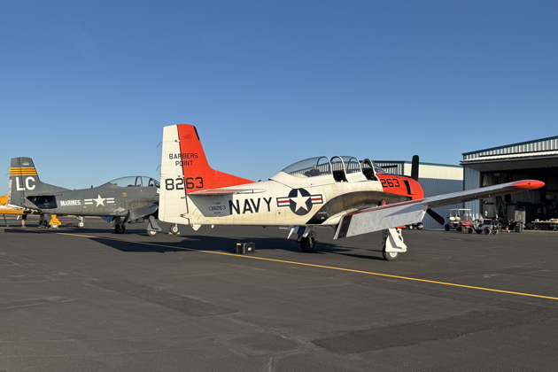 T-28 lineup at Richland, WA. My photo.