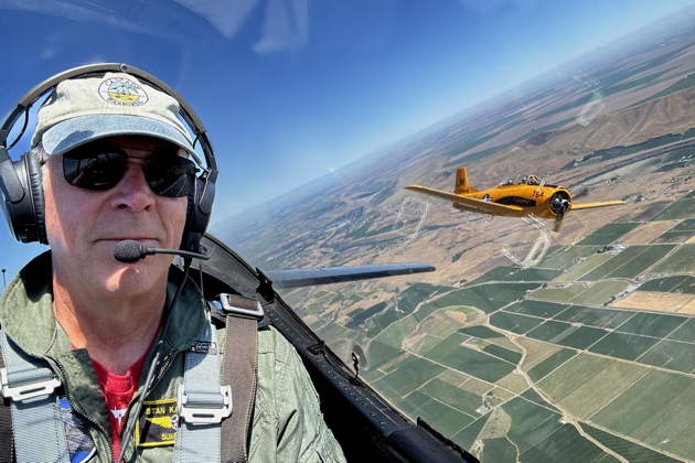 Charlie Goldbach joining on my wing. My photo.