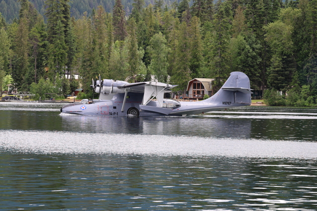 The impressive PBY Catalina moored at Priest Lake.
